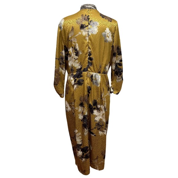 Taylor Yellow Floral Wrap Dress - Picture 4 of 16